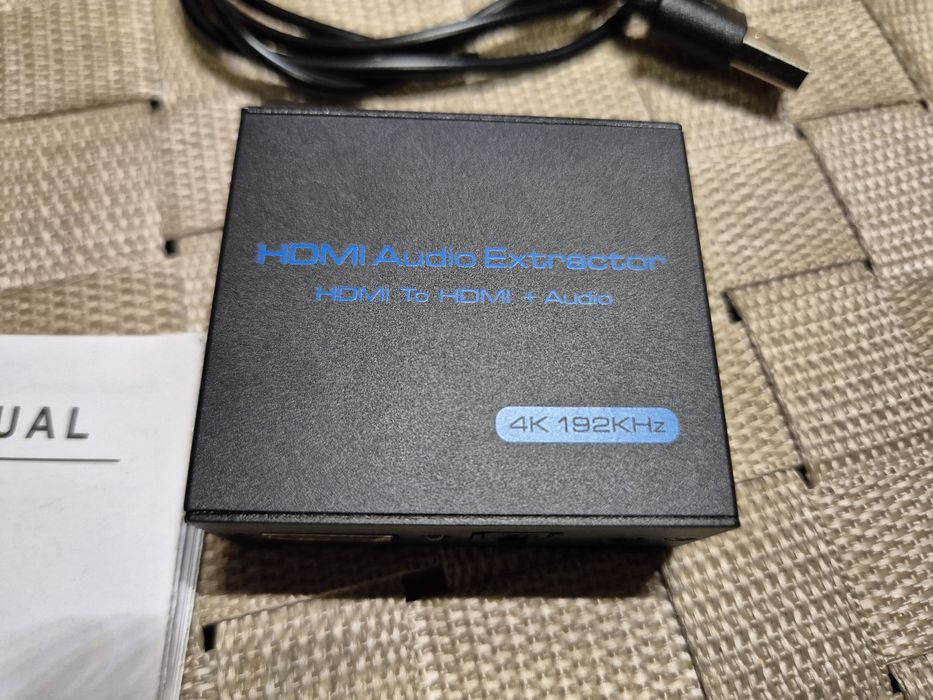 Hdmi 4K Adapter Konwerter 3,5 mm Stereo + L/R
