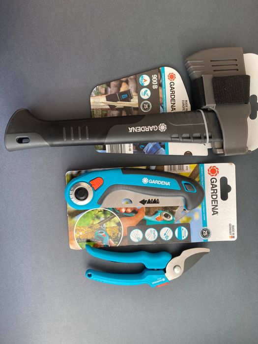 Сокира Gardena 900B + пилка 8742 + секатор 8754