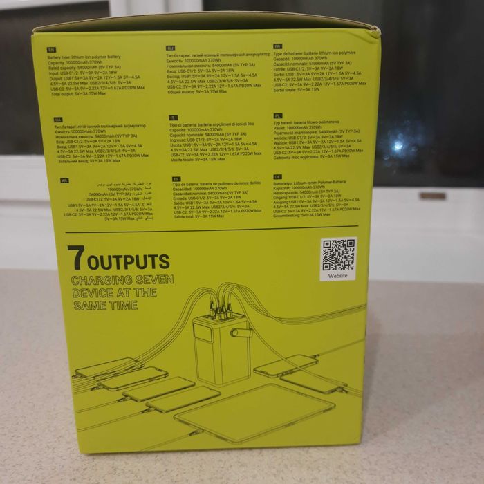 Повербанк великої ємності 100 000mAh