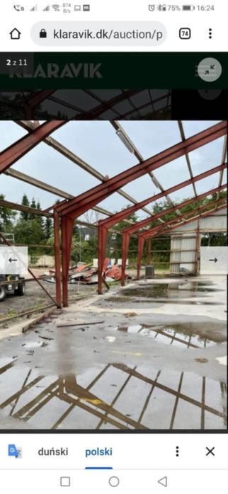 Konstrukcja stalowa hali 11x50