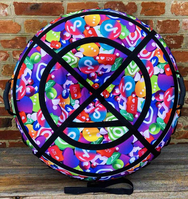 Тюбинг надувной тюба плюшка таблетка надувная ватрушка и для воды)