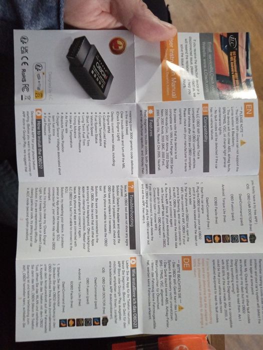 ОБД 2 сканер для авто WiFi