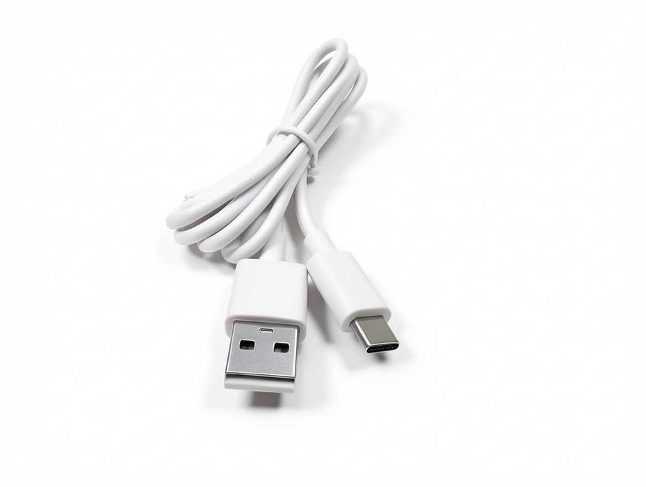 K108 Kabel USB-C Do USB-A 1m Biały Szybkie Ładowanie Transmisja Danych Nowy Do Telefonu Tabletu Słuchawek