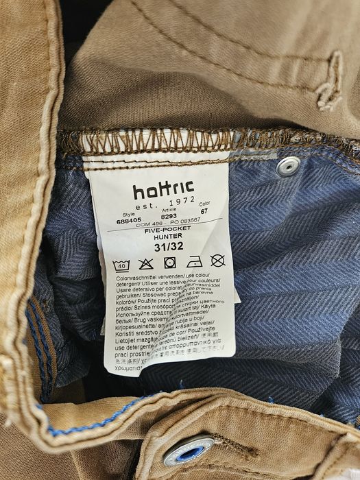 Spodnie męskie hattric Hunter jasnobrązowe camel W31 L32