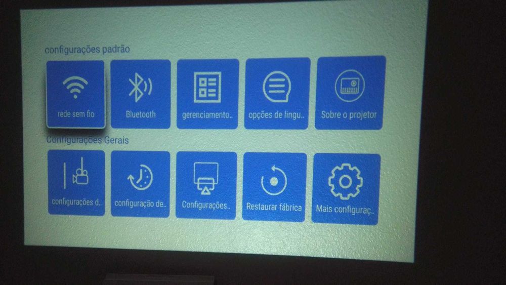 Projetor X8 Max Wi-Fi + Bluetooth NOVO | Espelhamento + HDMI