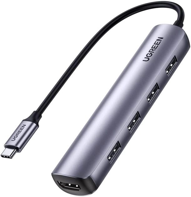 USB-хаб Ugreen USB type-C до USB 3.0 та HDMI