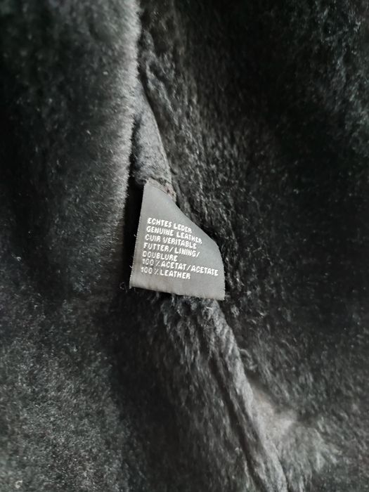 Kożuch / płaszcz męski prawdziwa skóra, futro norki