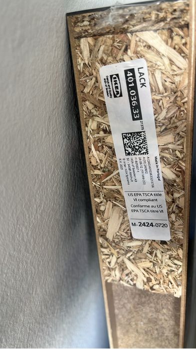 Estante LACK (IKEA) preto castanho-NOVA