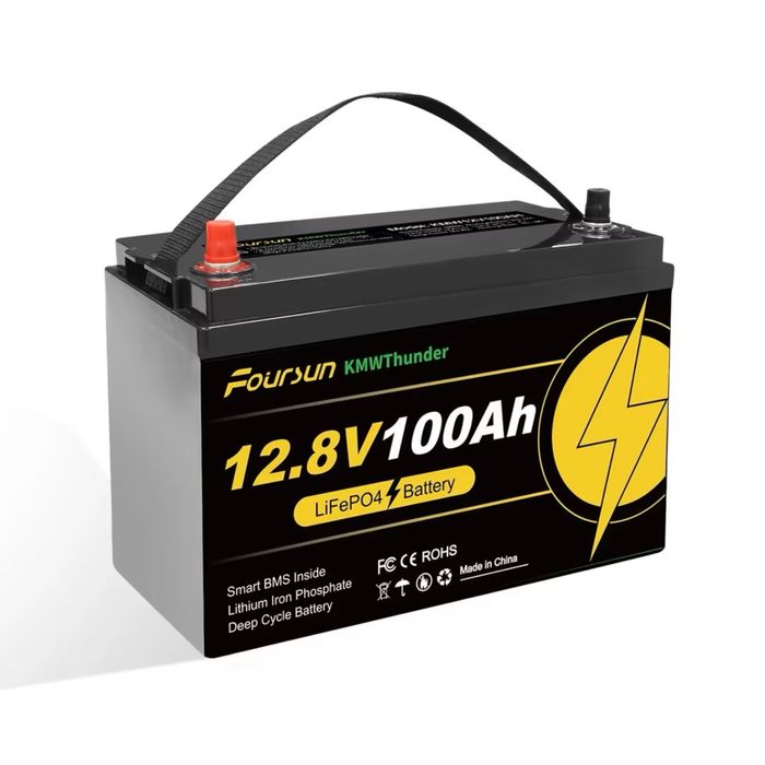 LiFePO4 12.8v 100ah akumulator (bateria ogniwo, bank energii magazyn energii łódź kemping przyczepa)