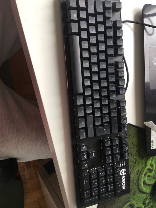 Teclado krom , preto Novo com fatura64309990873603122