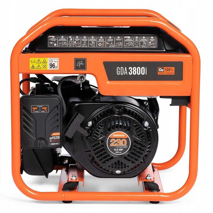 Agregat prądotwórczy inwertorowy DAEWOO 2x230V/16A, MOC 3.8 kW