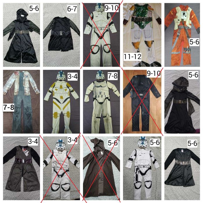 костюм Star wars кайло рен, штурмовик 3-4,5-6,6-7,7-8,9-10,11-12 лет