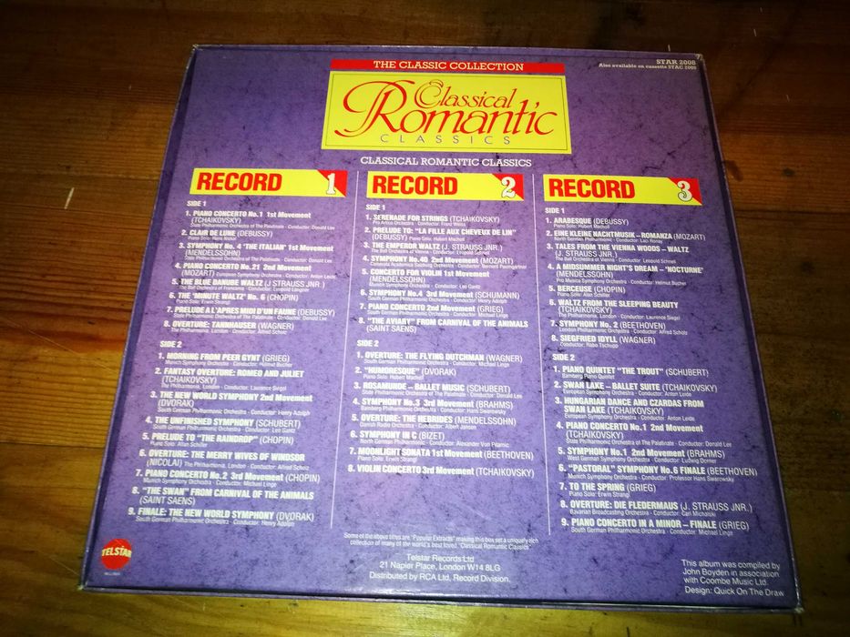 VARIOUS - Classical Romantic Classics - 50 Popular Classics Box Set with 3xLP64861752549634122