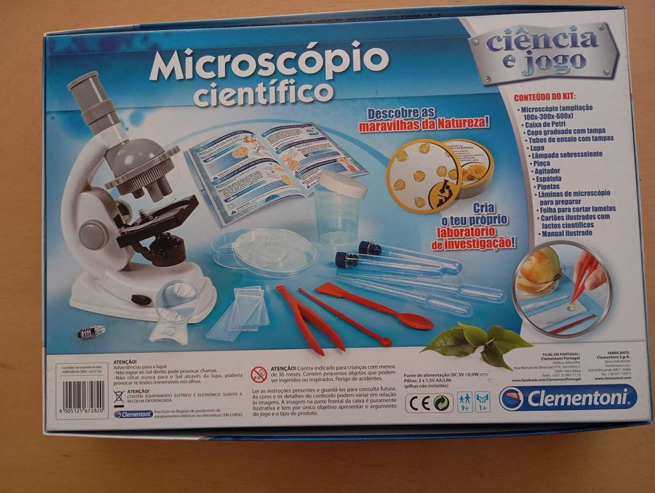 Microscópio Científico  Clementoni Ciência e Jogo