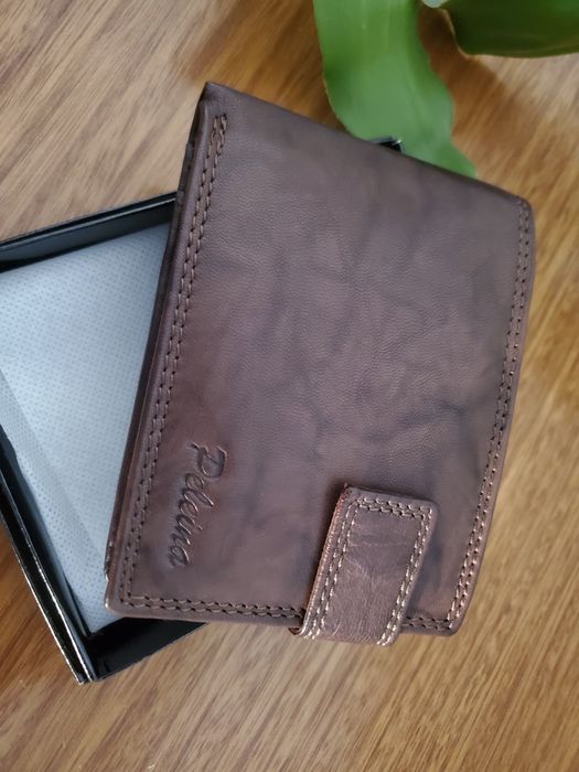 Carteira de homem em pele