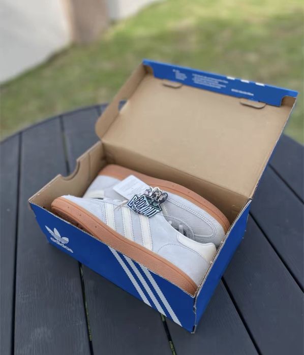 Adidas Handball Spezial Wonder Silver Off White Gum Premium Оригинал Кроссовки  Женские Новые Размеры