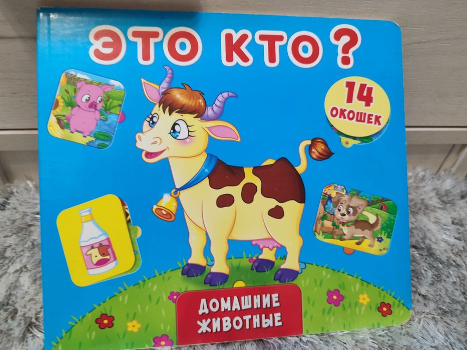 Книжка + оконца с секретом. Это кто? Домашние животные