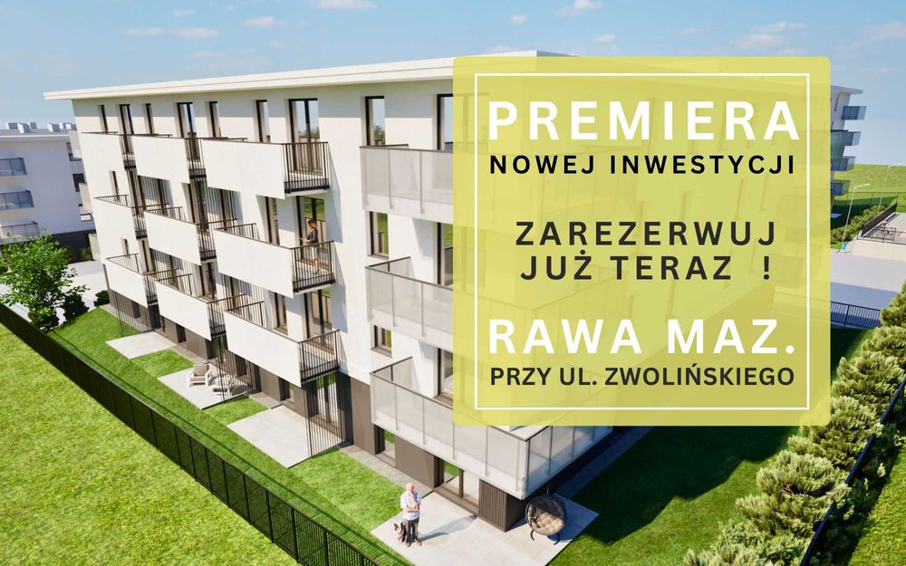 Nowe mieszkanie | Millenium Park RAWA MAZOWIECKA | 48,29 m2 | balkon 6,75 m2