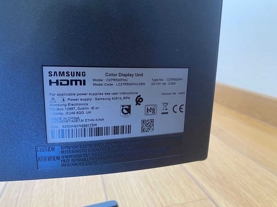 Monitor Samsung C27R500FHU – 27" Curvo Full HD