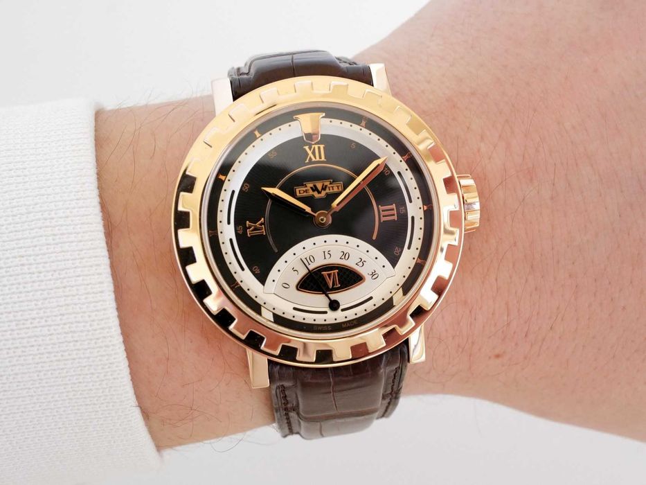 Dewitt Academia Seconde Retrograde Serenity 18K Rose Gold 43