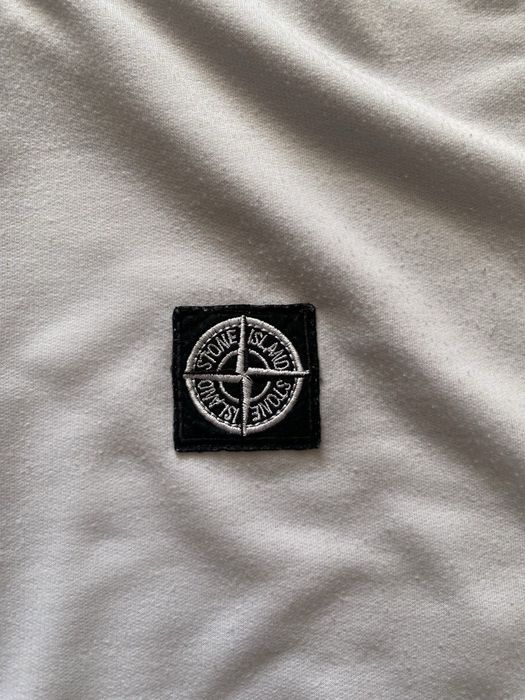 Світшот Stone Island білий XL (маломірить, див. заміри)