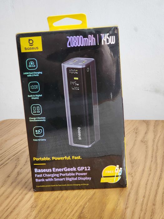 Зовнішній акумулятор (павербанк) Baseus EnerGeek GP12 145W 20800mAh