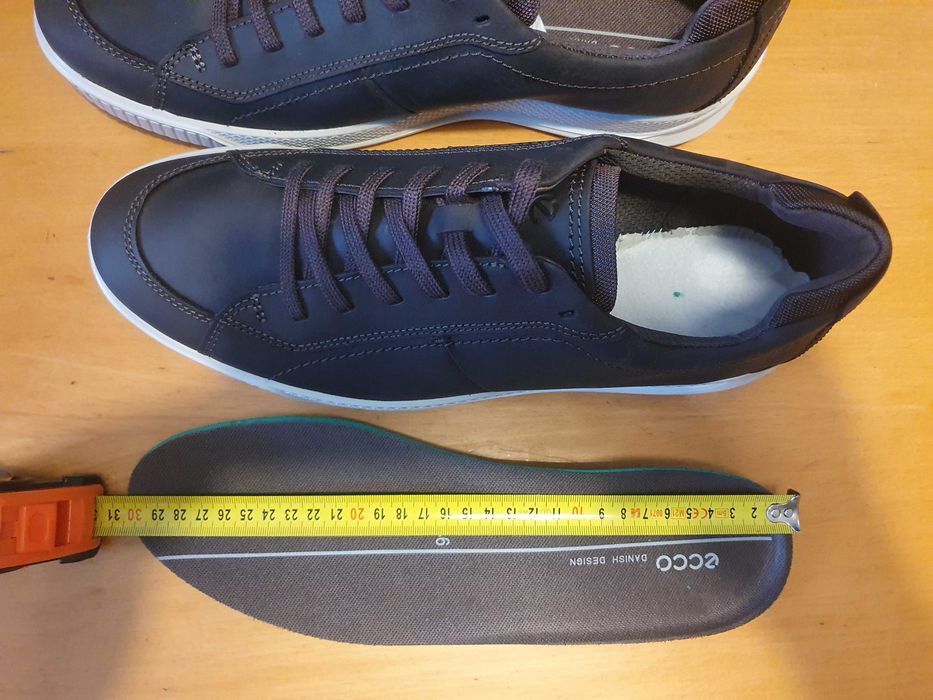 Buty męskie skórzane brązowe sneakersy Ecco Byway 46 EU