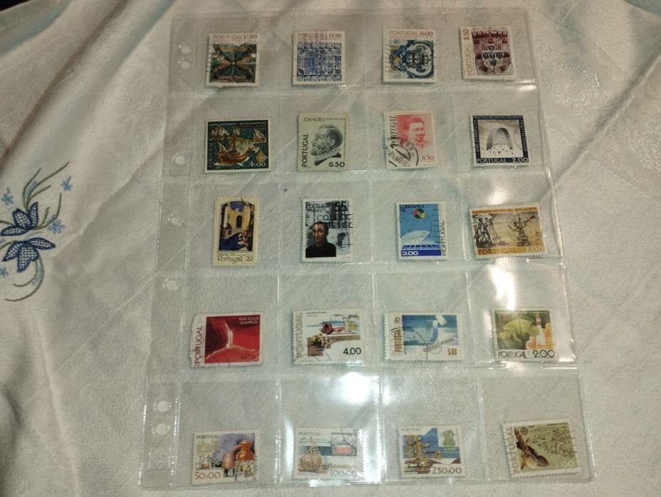 Coleção de selos antigos