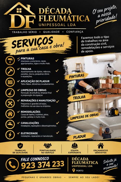 Construção Civil | Pinturas | Remodelações | Trolha | Pladur