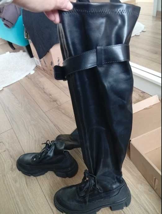 buty za kolano wysokie