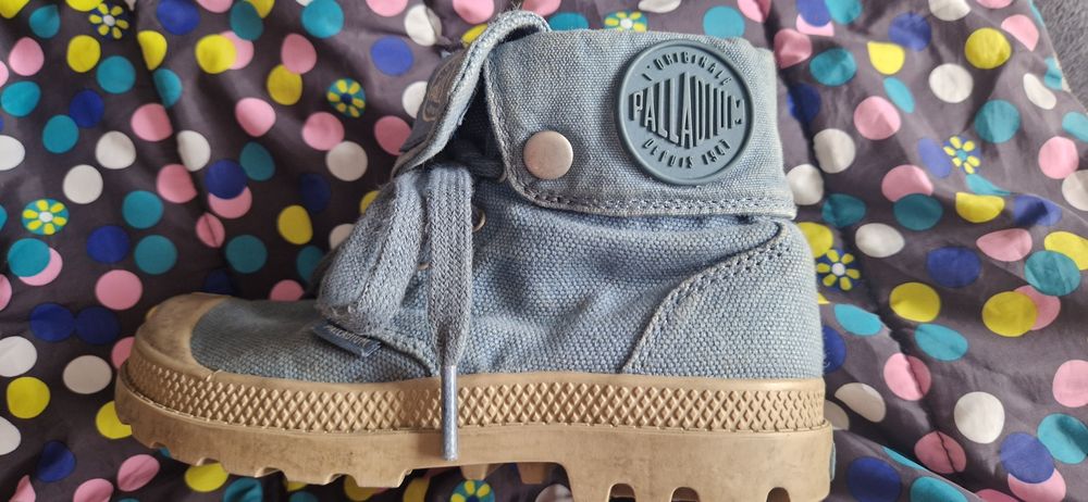 Tenis bota azuis palladium