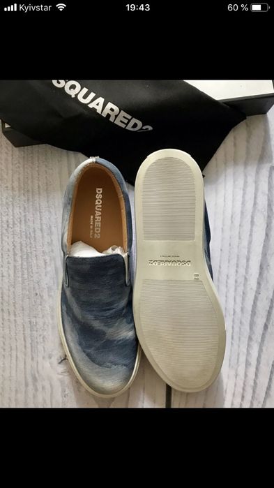 Продам Слипоны Dsquared оригинал,размер 39(richmond,ice berg,gucci)