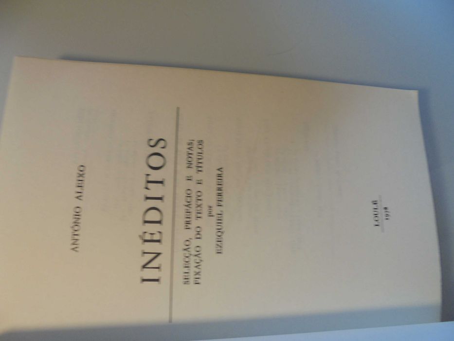 Pereira (Ezequiel,);António Aleixo-Inéditos