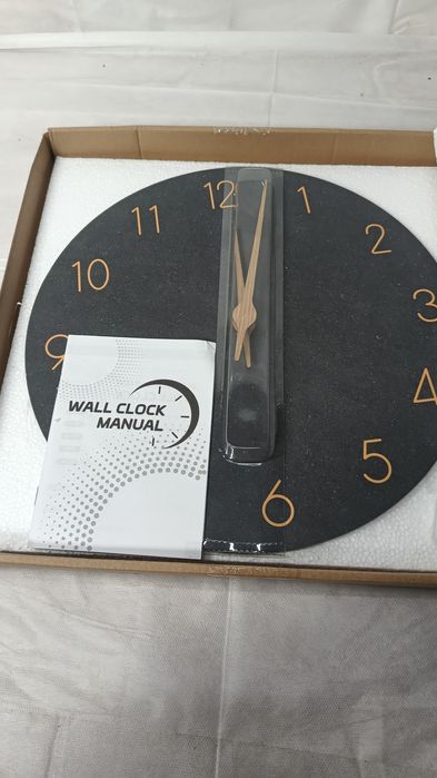 Zegar drewniany cichy zegar ścienny 30cm