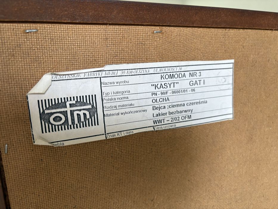 Komoda drewniana Olcha