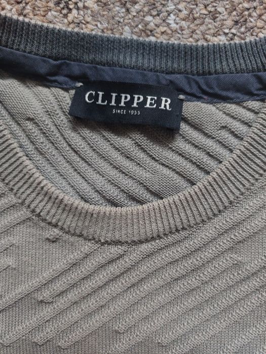 Clipper -Szary męski sweter