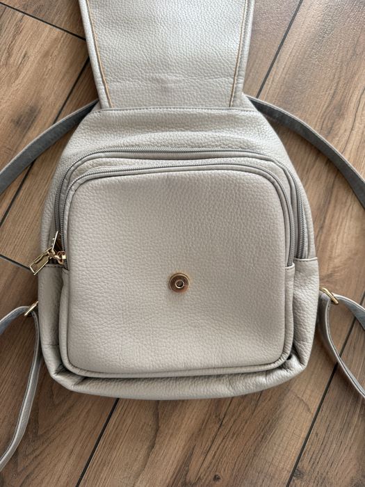 Plecak torebka damska szary elegancki