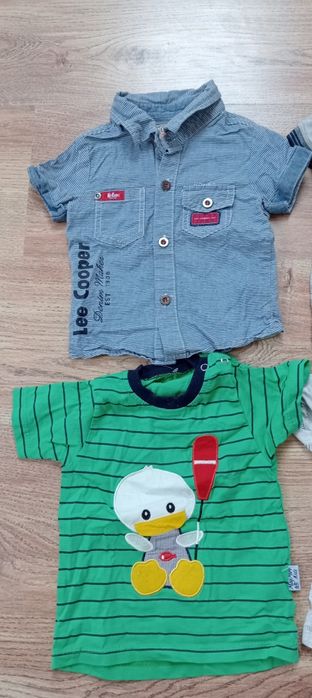 5 szt koszulek na krótki rękaw chłopięce rozmiar 74