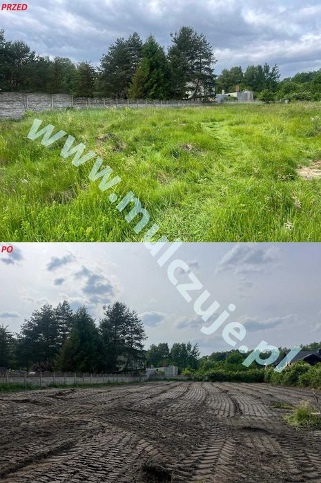 Rekultywacja Mulczer leśny wgłębny Karczowanie działek wycinka drzew