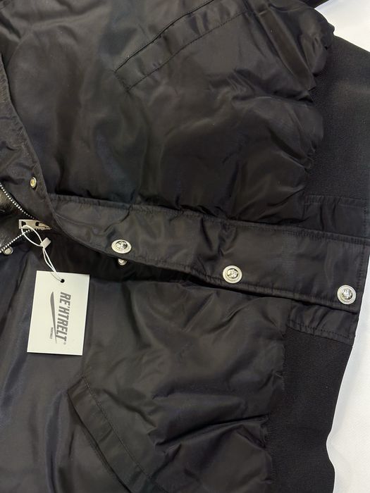 ДУТИЙ БОМБЕР С МЕХОМ дутый черный пуховик мех капишон opium archive MA