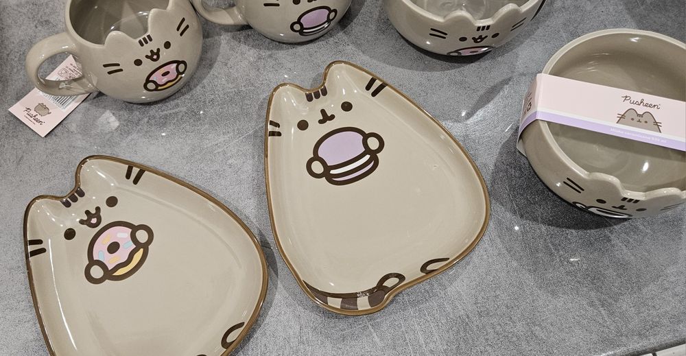 Pusheen kubek miska talerz 6 sztuk