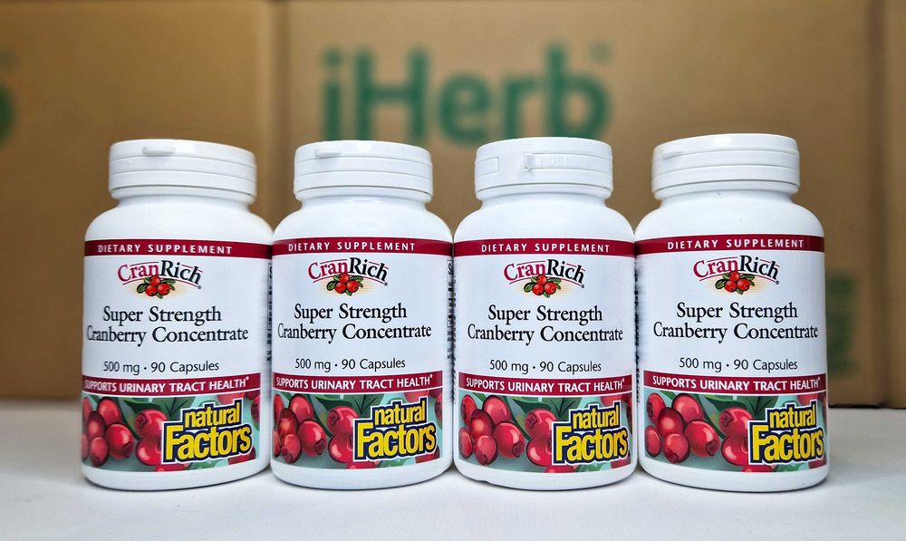 Концентрат журавлини CranRich Natural Factors, 90шт. Cranberry, клюква