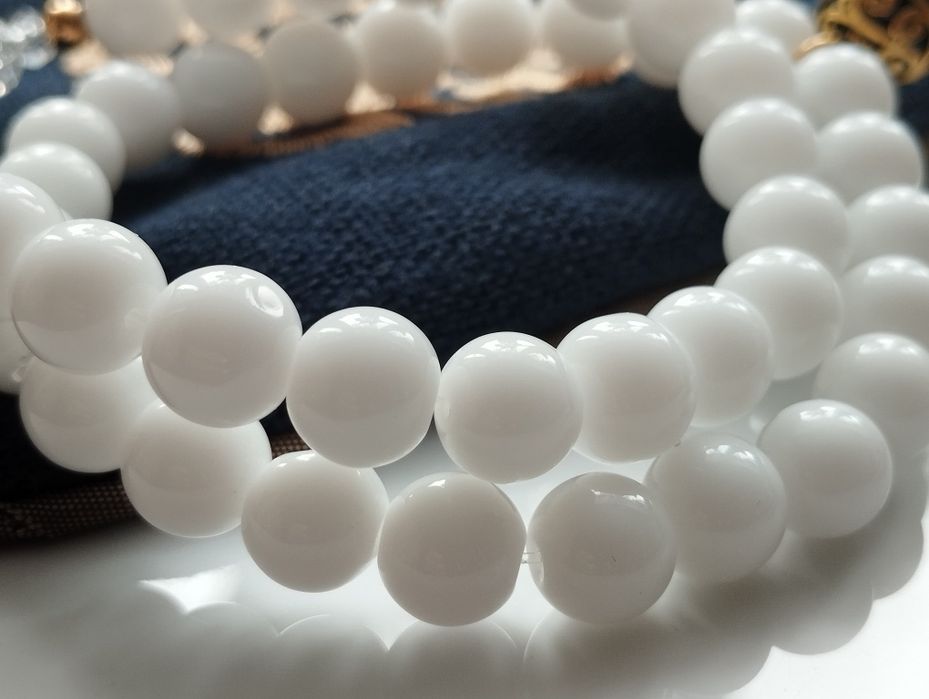 Bransoletki biała porcelana