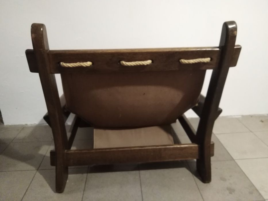 Fotele lite drewno 2 sztuki solidne