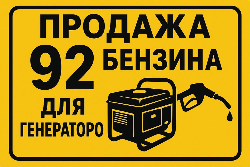 Бензин 92 доставка на генераторы