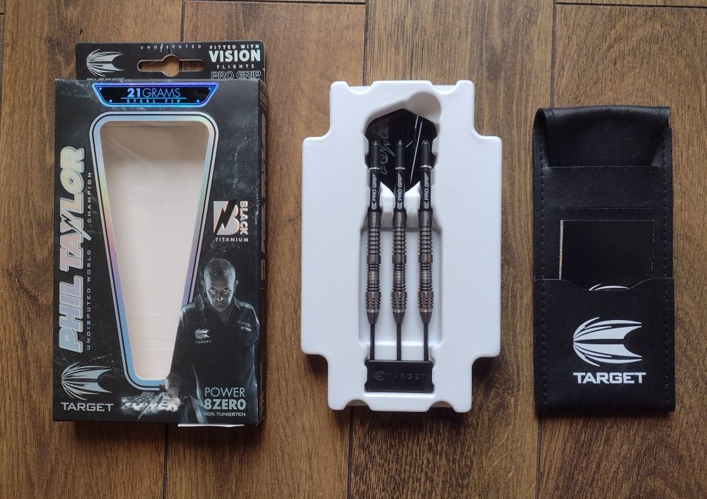 Target Phil Taylor Power 8Zero Black 21 gr. - profesjonalne - wolframowe