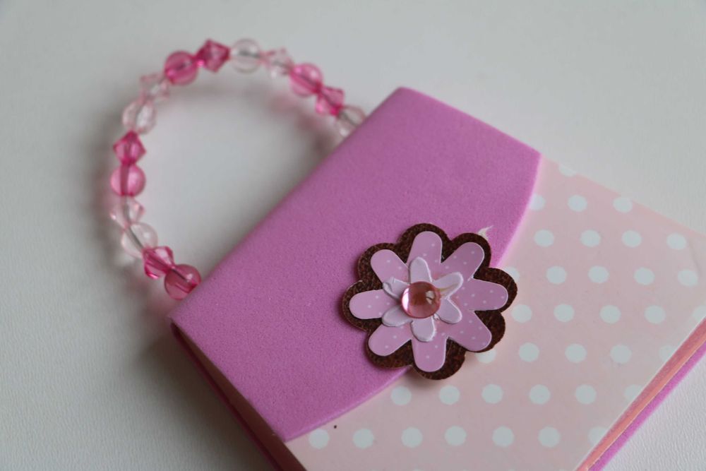 Набор блокнотов в форме сумочек handmade новые 2 штуки