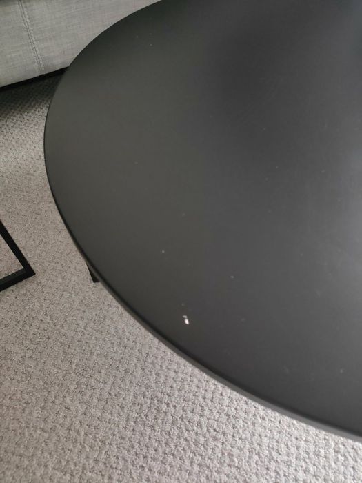 Komplet czarnych stolików kawowych Rosanero
