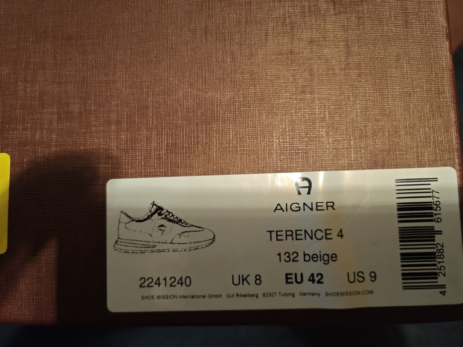 Nowe buty męskie skórzane Aigner