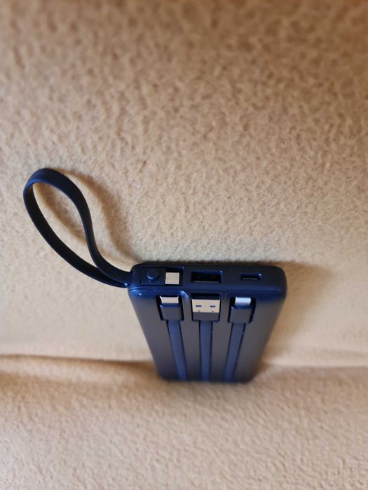 Powerbank VEEKTOMX VT101 z wbudowanymi kablami 10000mAh